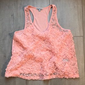 Charlotte Russe Pink Floral Tank Top